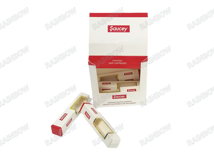 custom 350g eco friendly e juice paper box hot stamping vape packaging box with UV print